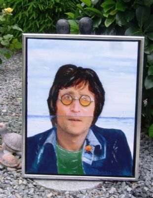 John Lennon Collage med briller