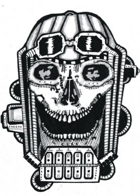 laughing mechanical skull