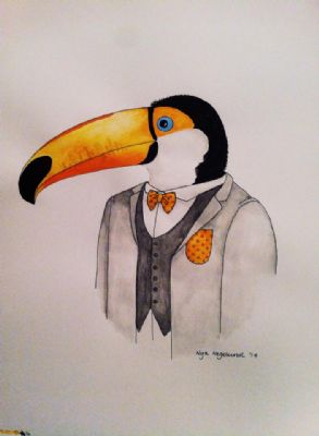 Tucan in tux