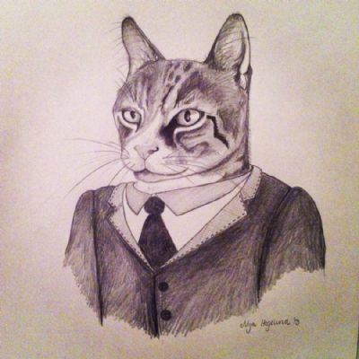 Cat in a suit